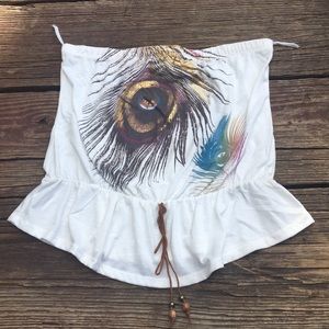Peacock Tube Top